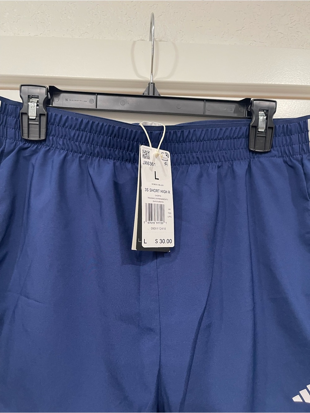 adidas 3-Stripes High-Rise Training Shorts Women's L New with Tags - Picture 3 of 12